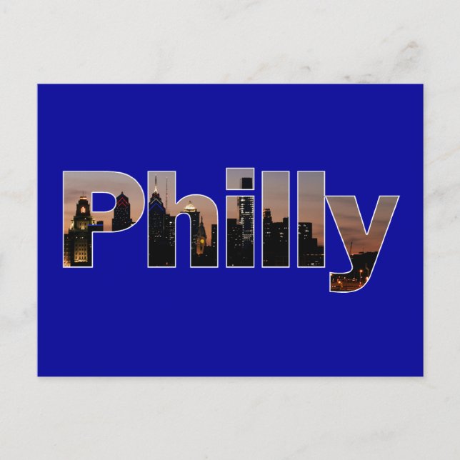 Carte postale Lettres Philly (Devant)
