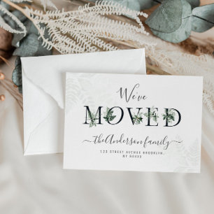 Carte Postale Lettres tendance New Home Moving faire-part