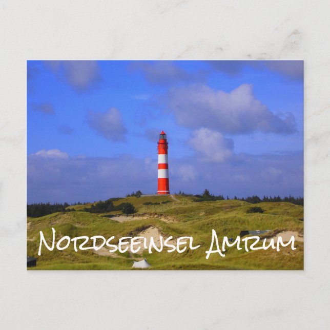 Carte Postale Leuchtturm, Nordseinsel Amrum (Devant)