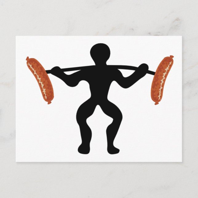 Carte Postale Levage de saucisse (Devant)