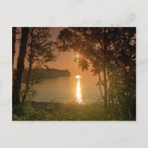 Carte Postale Levée de soleil brumeuse à Split Rock