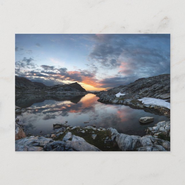 Carte Postale Levée de soleil des lacs Nydiver - Ansel Adams Wil (Devant)