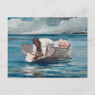 Carte Postale L'Éventail d'eau par Winslow Homer