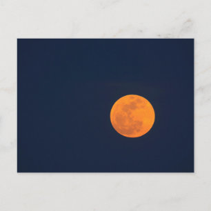 Carte Postale Lever de lune de la Super Lune Savannah, Géorgie