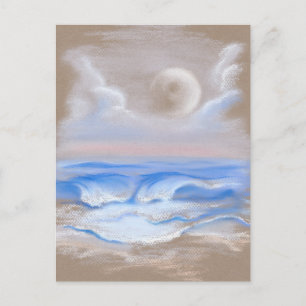 Carte Postale Lever de lune sur Myrtle Beach