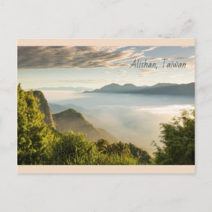 Carte Postale Lever de soleil à Alishan, Taïwan
