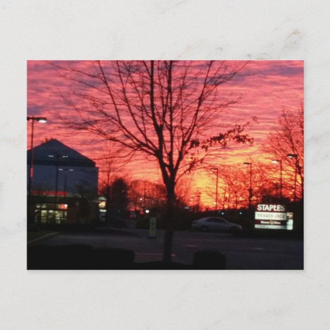 Carte Postale lever de soleil à framingham, massachusetts (Devant)