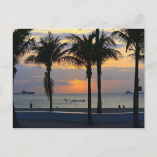 Carte Postale Lever de soleil à Ft. Lauderdale
