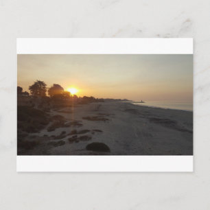 Carte Postale Lever de soleil à la plage de Santa Cruz