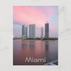 Carte Postale Lever de soleil à Miami