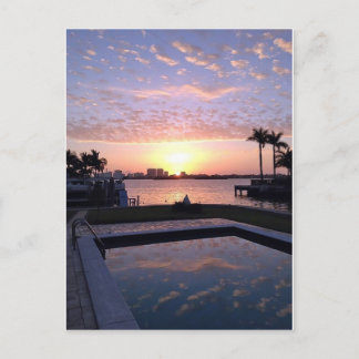 Carte Postale Lever de soleil à Miami