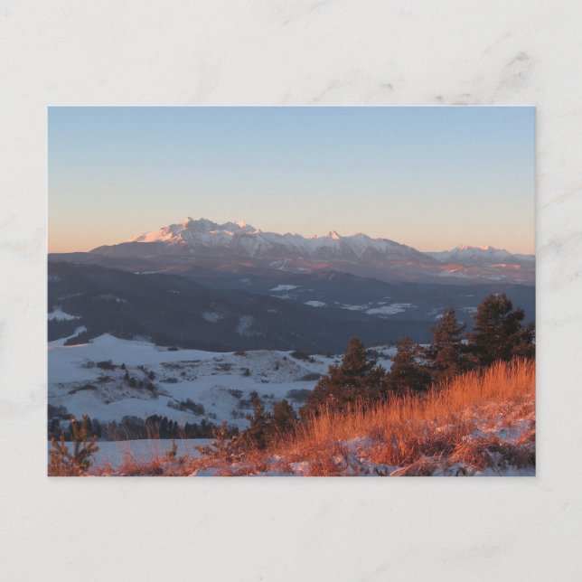 Carte Postale Lever de soleil à Pieniny (Devant)