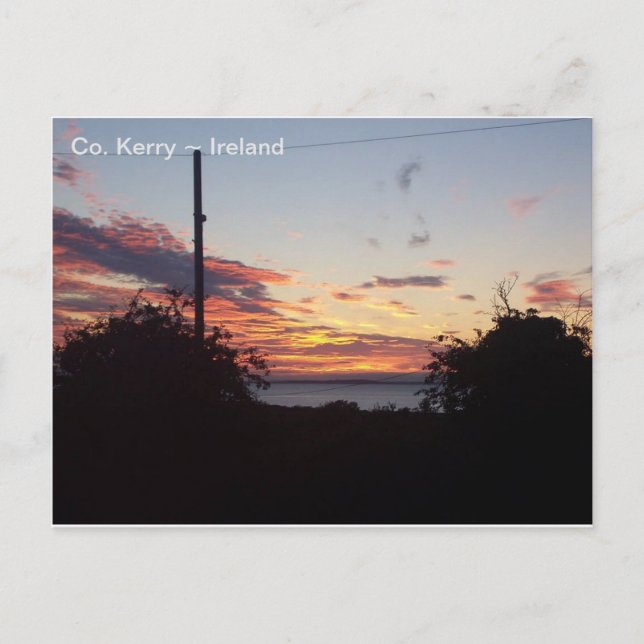 Carte Postale Lever de soleil au-dessus de Tralee Bay, Co. Kerry (Devant)