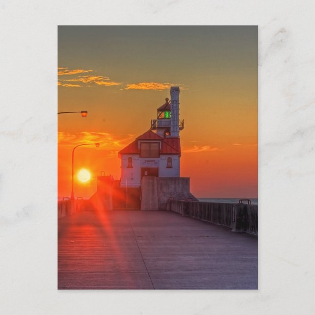 Carte Postale Lever de soleil au-dessus du pilier du sud (Devant)