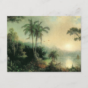 Carte Postale Lever de soleil au Nicaragua, peinture de M.J. Hea