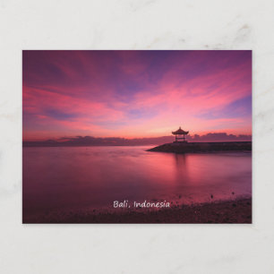 Carte Postale Lever de soleil, Bali, Indonésie