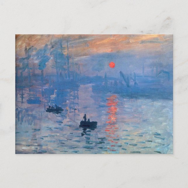 Carte Postale Lever de soleil - Claude Monet (Devant)