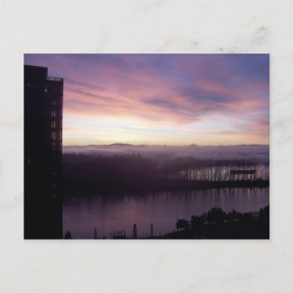Carte Postale Lever de soleil de Willamette