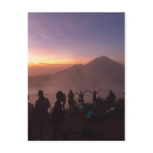 Lever de soleil du Mont Batur à Bali, Indonésie