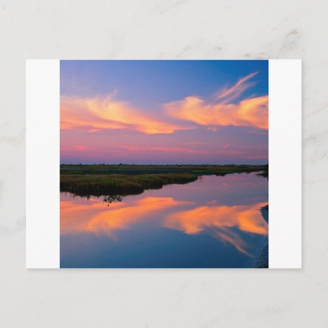 Carte Postale Lever de soleil Merritt Island Floride (Devant)