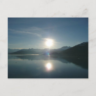 Carte Postale Lever de soleil sur College Fjord Alaska Photograp