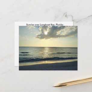 Carte Postale Lever de soleil sur la côte tranquille