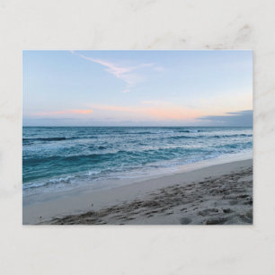 Carte Postale Lever de soleil sur la plage Photographie de voyag