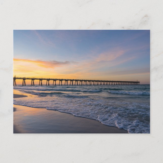 Carte postale Lever de soleil sur le rivage de la  (Devant)