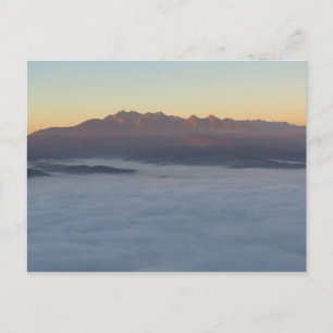 Carte Postale Lever de soleil sur les Tatras