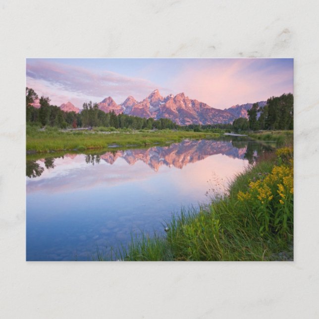 Carte Postale Lever de soleil sur Schwabacher Landing (Devant)
