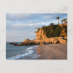 Carte Postale Lever de soleil sur une plage de Nerja