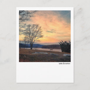 Carte Postale Lever du lac Scranton-Janvier