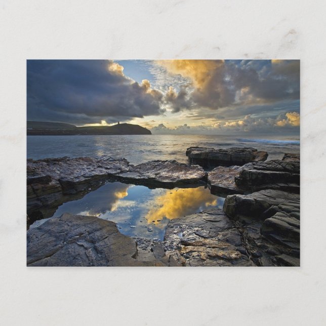 Carte Postale Lever Du Soleil À Kimmeridge Bay (Devant)