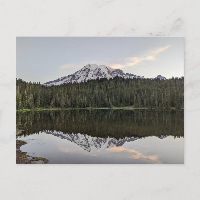 Carte Postale Lever du soleil au parc national du Mont Rainier (Devant)