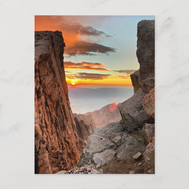 Carte Postale Lever du soleil au sentier Whitney (Devant)