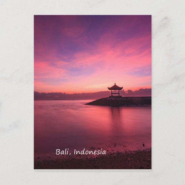 Carte Postale Lever du soleil, Bali, Indonésie (Devant)