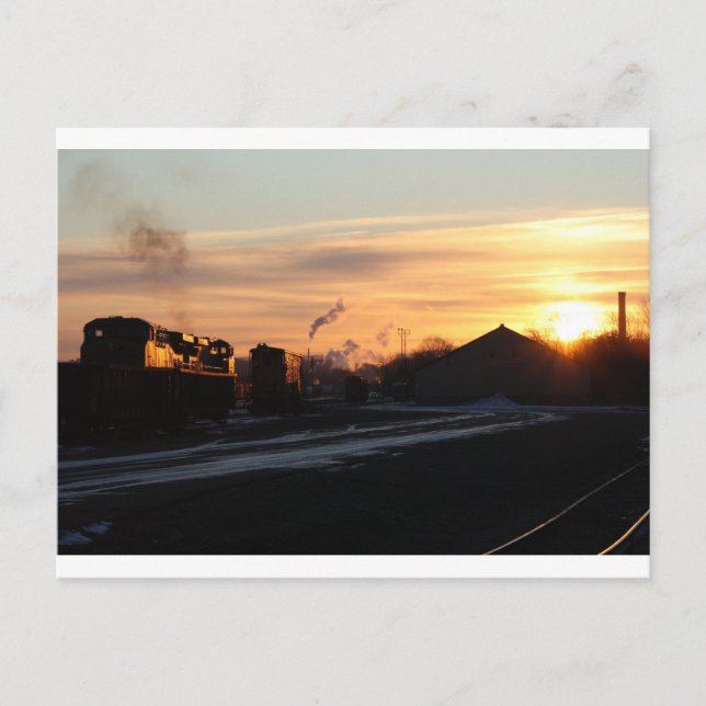 Carte Postale lever du soleil dans la cour west springfield (Devant)
