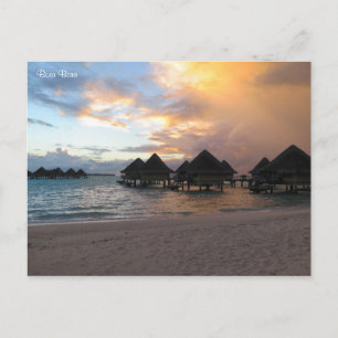 Carte Postale Lever du soleil de Bora Bora