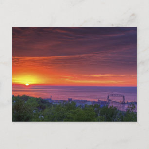 Carte Postale Lever du soleil de Duluth
