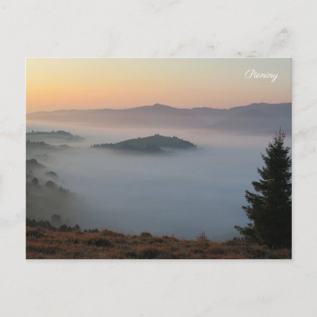 Carte Postale Lever du soleil de Pieniny (Devant)