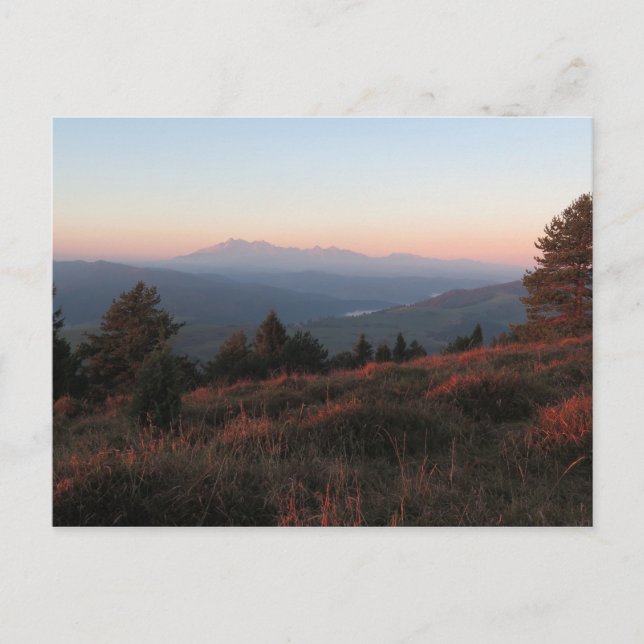 Carte Postale Lever du soleil de Pieniny (Devant)