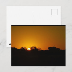 Carte Postale Lever du soleil doré