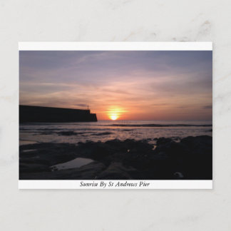 Carte Postale Lever Du Soleil Sur La Quai De St Andrews