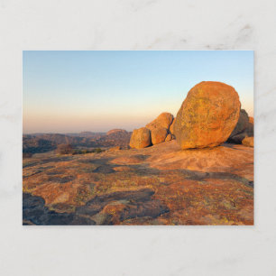 Carte Postale Lever du soleil sur les collines de Matobo