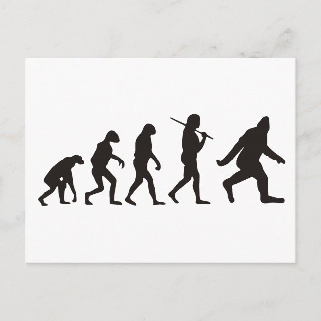 Carte Postale L'Évolution De Bigfoot (Devant)