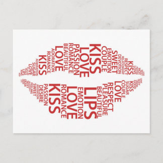 Carte Postale Lèvres de baiser