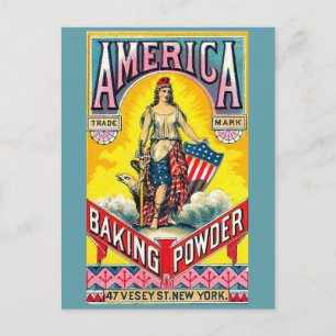 Carte Postale Levure America Baking Powder