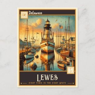 Carte Postale Lewes, Delaware   VINTAGE