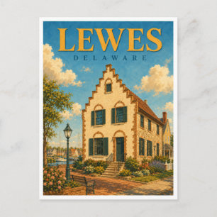 Carte Postale Lewes Delaware Zwaanendael Musée GeoSaga