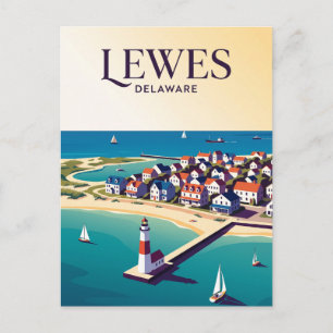 Carte Postale Lewes États-Unis